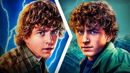 Percy Jackson in season 1 and season 2