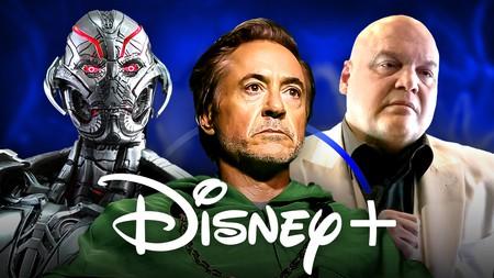 Ultron, Robert Downey Jr. as Doom, Vincent D'Onofrio as Kingpin, Disney+ logo