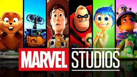 Pixar movies with Marvel Studios logo.