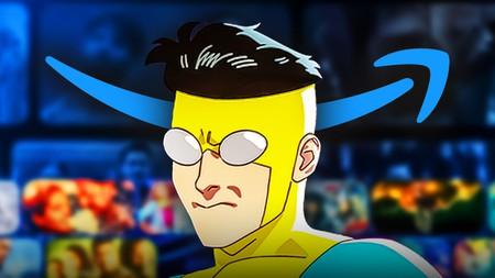 Mark Grayson in Invincible, Prime Video Logo.