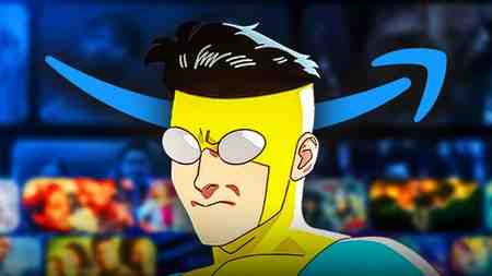 Mark Grayson in Invincible, Prime Video Logo.