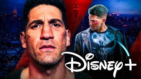 Jon Bernthal as The Punisher, Disney Plus logo