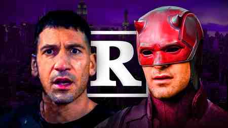 R-Rated Superheroes Punisher and Daredevil, R rating logo