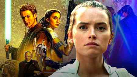Anakin & Padme, Daisy Ridley as Rey.