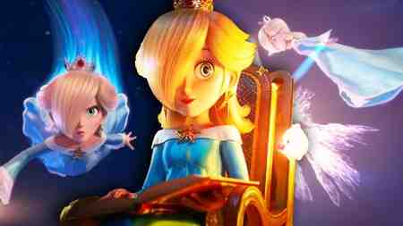 Rosalina using new powers in Mario Galaxy Movie.