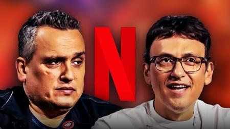 Anthony and Joe Russo with Netflix "N" logo.