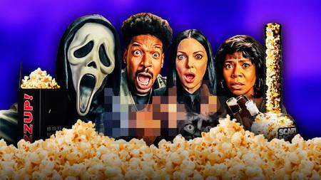Scary Movie 6 main characters, Popcorn Buckets with Popcorn