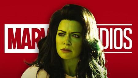 She Hulk from MCU, Marvel Studios Logo.