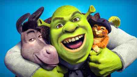 Shrek, Donkey, Puss in Boots