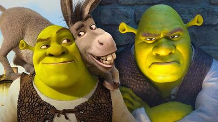 Shrek and Donkey in Shrek 1 vs Shrek in Shrek 5