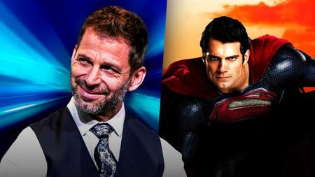 Zack Snyder and Henry Cavill as Superman.