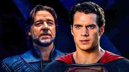 SnyderVerse Russell Crowe and Henry Cavill