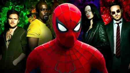 Iron Fist, Luke Cage, Spider-Man, Jessica Jones, and Daredevil.
