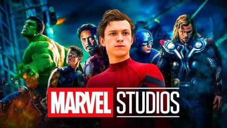 Tom Holland as Spider-Man with MCU Avengers.