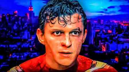 Tom Holland's Spider-Man with no mask
