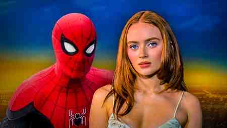 Sadie Sink and Spider-Man.