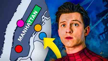 Peter Parker in Spider-Man Brand New Day, map