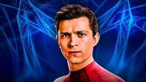 Tom Holland as Spider-Man.