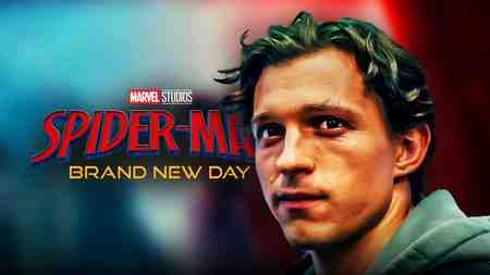 Tom Holland Peter Parker, Spider-Man: Brand New Day Logo.