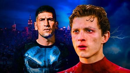 Punisher and Peter Parker in live-action MCU