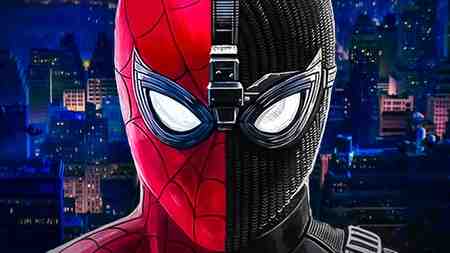 Spider-Man mask red and black