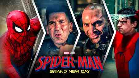 Spider-Man, Punisher, Scorpion, Spider-Man Brand New Day logo