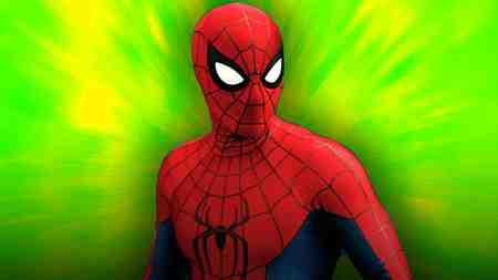 Spider-Man in Brand New Day, Green and Yellow Background.