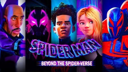 Spider-Verse 3 characters Prowler, Miles Morales, Gwen Stacy, Spider-Man 2099