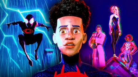 Spider-Verse Miles Morales, Spider-Man, Gwen Stacy, Peter Parker, Spider-Man (Pavitr Prabhakar)