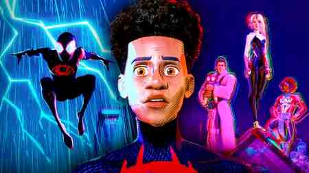 Spider-Verse Miles Morales, Spider-Man, Gwen Stacy, Peter Parker, Spider-Man (Pavitr Prabhakar)