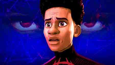 Miles Morales in Spider-Man's Spider-Verse movie