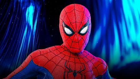 Tom Holland as Spider-Man.