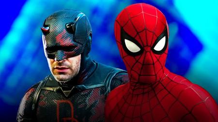 Charlie Cox as Daredevil and Tom Holland's Spider-Man.