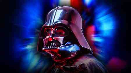 Darth Vader, Blue and Red background