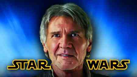 Harrison Ford as Han Solo, Star Wars Logo