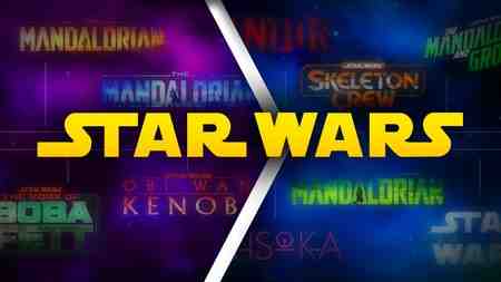 Star Wars movie and tv slate with logos