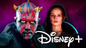 Star Wars Sith Darth Maul, Darth Rey, Disney Plus logo