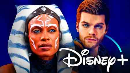 Ahsoka, Cal Kestis, Disney+ logo.