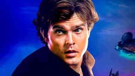 Solo a Star Wars Story photo of Han Solo's face