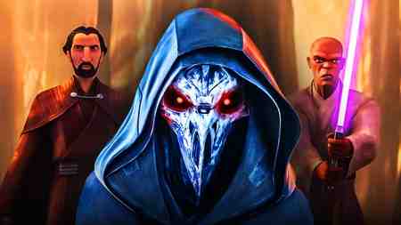 Dooku, The Eleventh Brother, and Mace Windu in Tales of the Jedi.