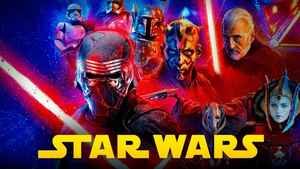 Star Wars villains from Skywalker Saga, Star Wars logo
