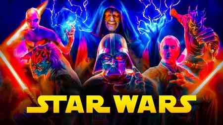 Star Wars Villains Darth Vader, Palpatine, Ventress, Darth Maul, Count Dooku