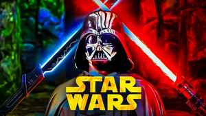 Star Wars Darth Vader, Darksaber, lightsaber, Star Wars logo