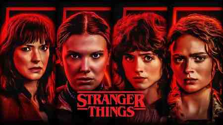 Stranger Things Joyce, Eleven, Nancy, Max