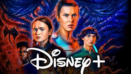 Disney Plus logo, Stranger Things Season 5 poster