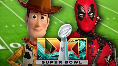 Woody, Deadpool, Super Bowl LXI Logo.