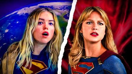 Milly Alcock as Supergirl in movie, Melissa Benoist as Supergirl in CW show