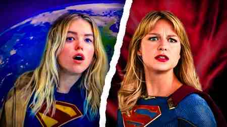 Supergirl Milly Alcock and Melissa Benoist