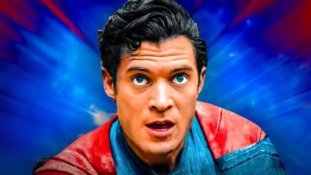 Close Up of Superman face, played by David Corenswet