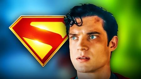 David Corenswet as Superman alongside Superman logo.